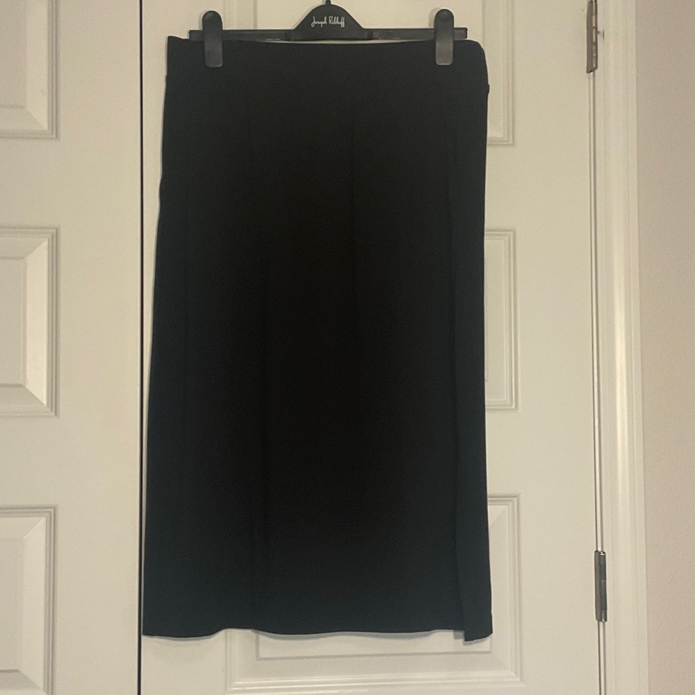 LOFT Elegant Black Midi Skirt